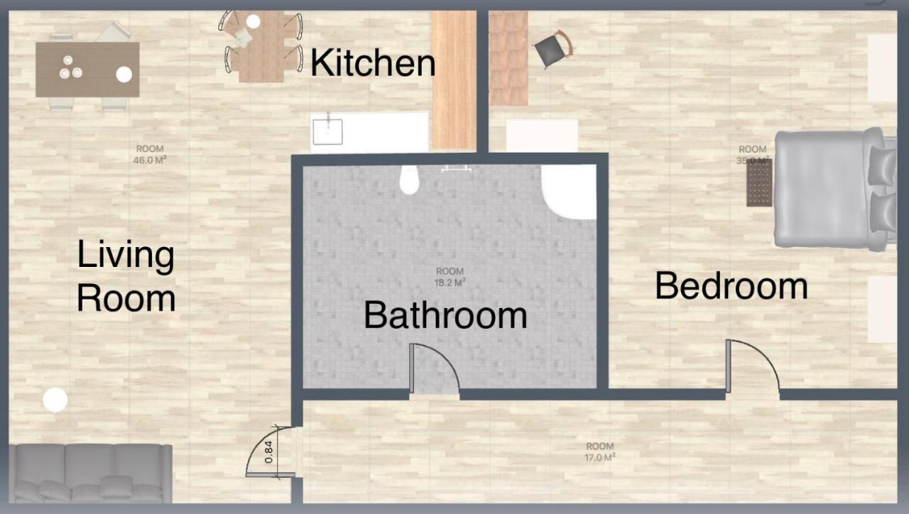 2-Zimmer City Apartment 57M² Mit King Size Bett Und Kueche Мюнстер Экстерьер фото